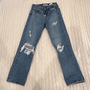 Levi’s Distressed Wedgie Straight Jeans Size 26